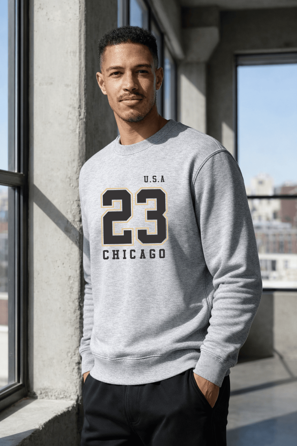 Moletom Masculino Careca - U.S.A 23