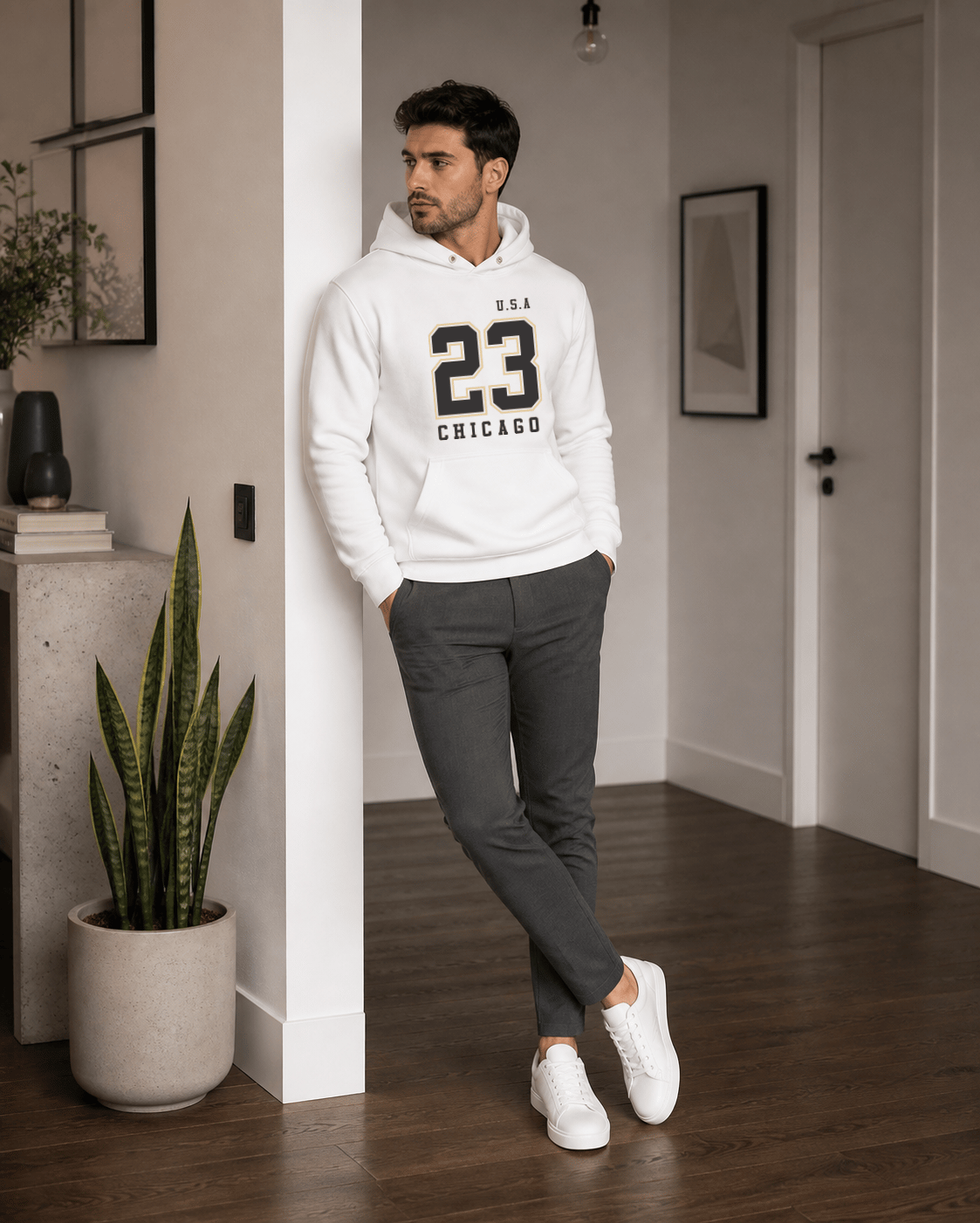 Moletom Masculino Canguru - U.S.A 23 Chicago (Cópia)
