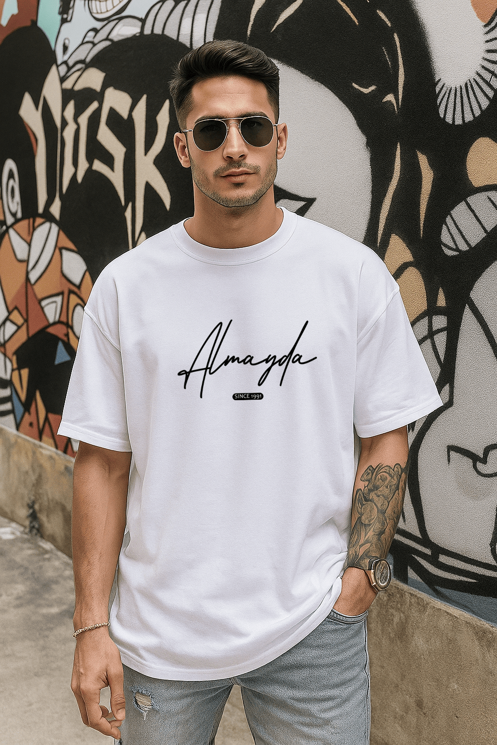 Camiseta Oversized Masculina Premium - Almayda Since | Streetwear Casual
