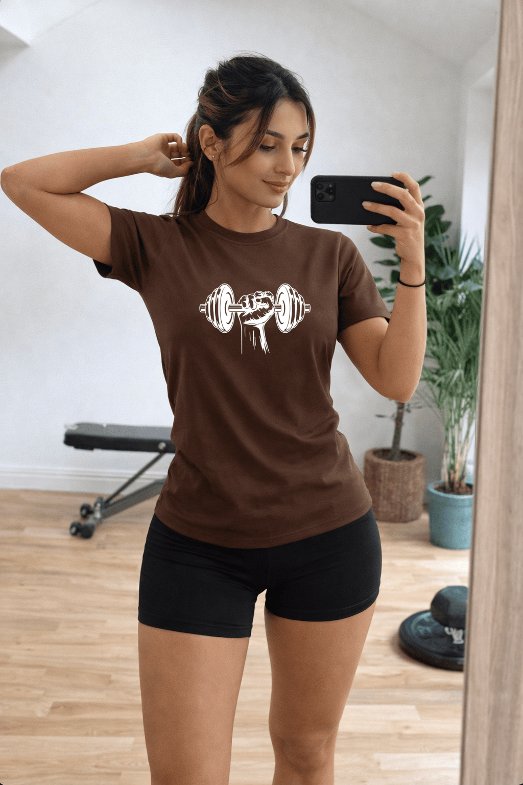 Camiseta Tradicional Manga Curta Feminina - Halteres