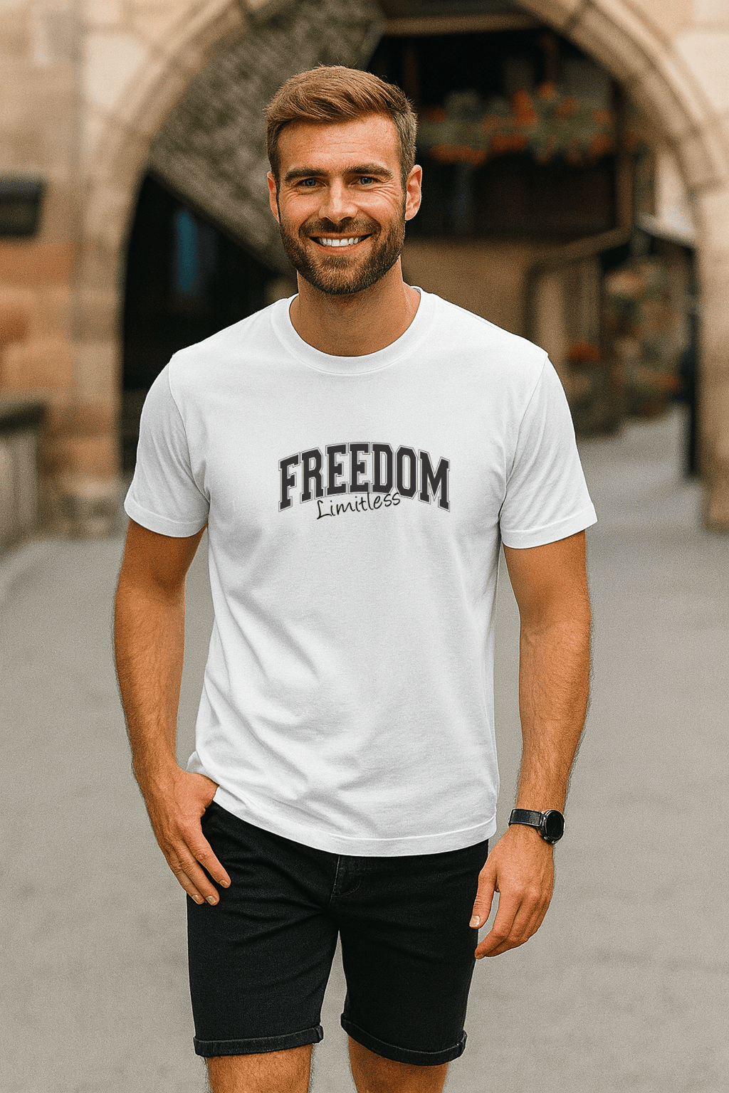 Camiseta Masculina Premium | Estampa - Freedom Limitles