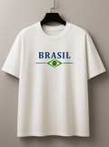 Camiseta Premium Manga Curta Tradicional  Feminina Brasil Essence | Conforto & Estilo Casual