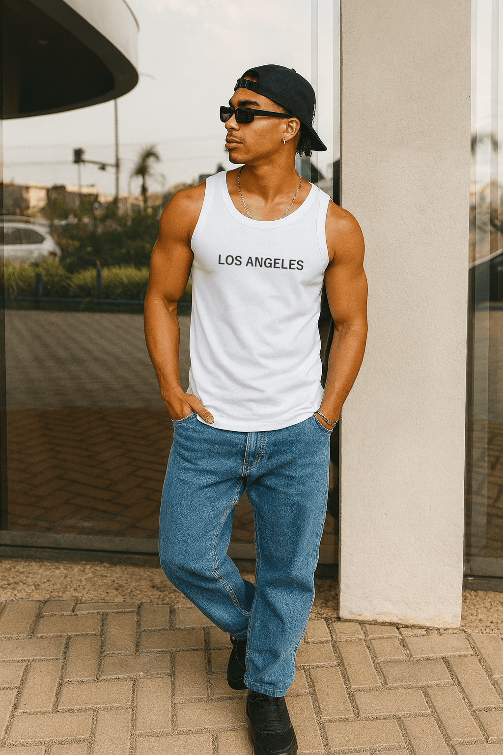 Camiseta Regata Masculina - Los Angeles | Streetwear Casual