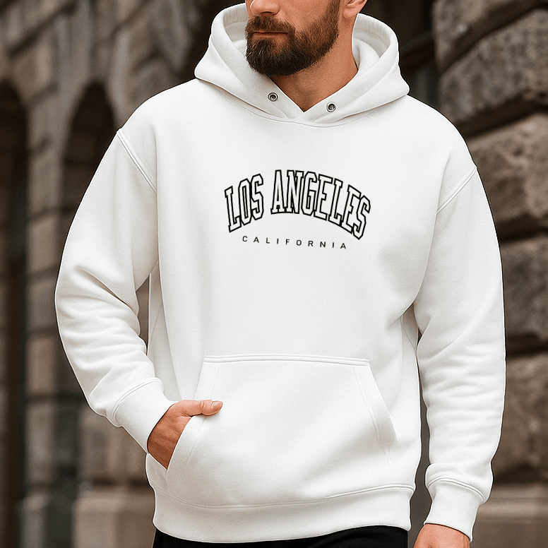 Moletom Masculino Canguru - Los Angeles Califórnia