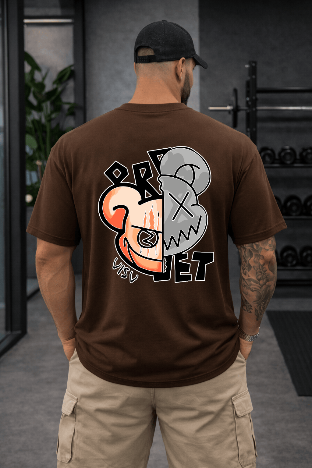 Camisetão Oversized Masculina | Estampa Urso Bear