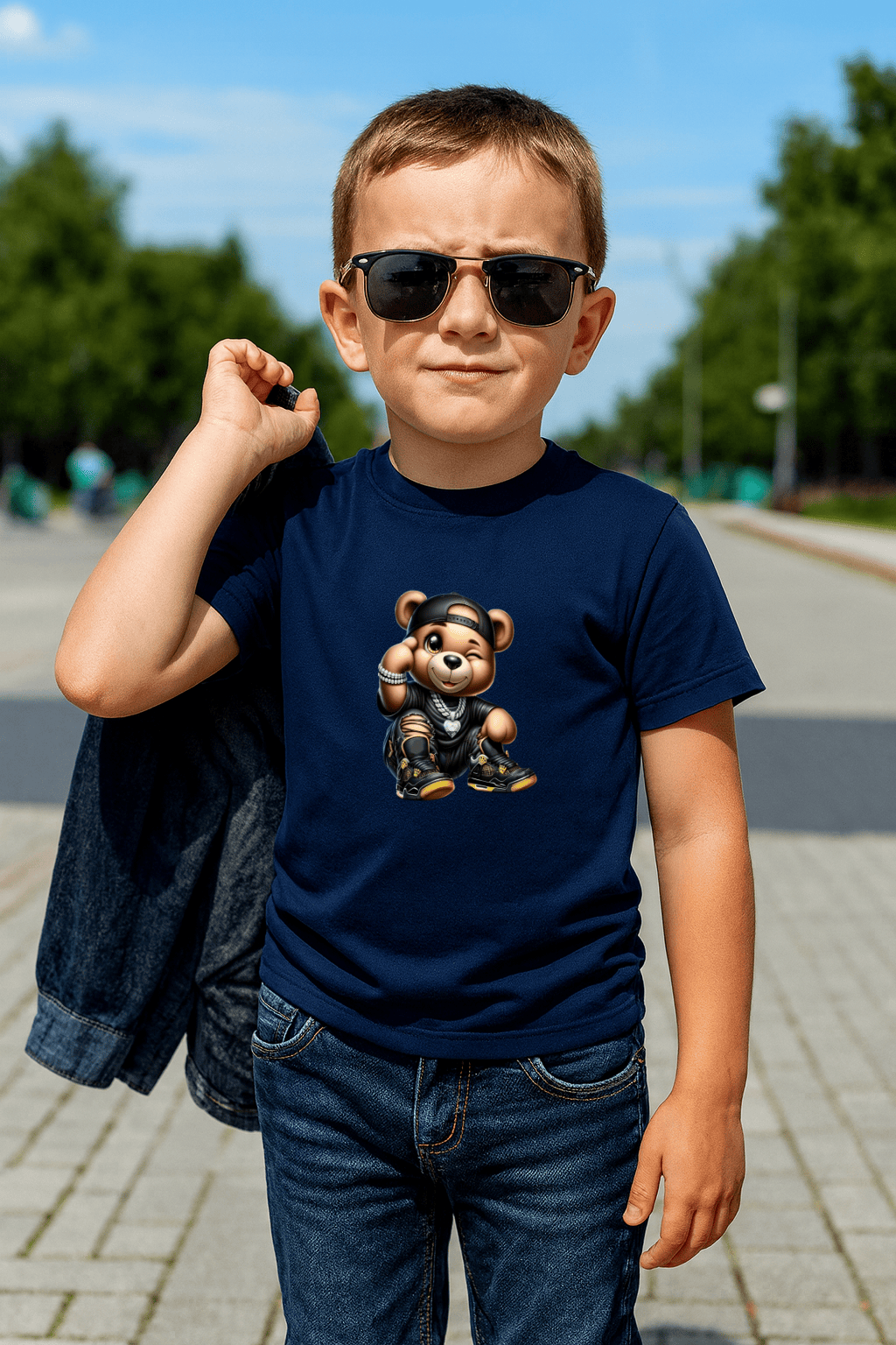 Camiseta Infantil Masculina - Cool Bear Street