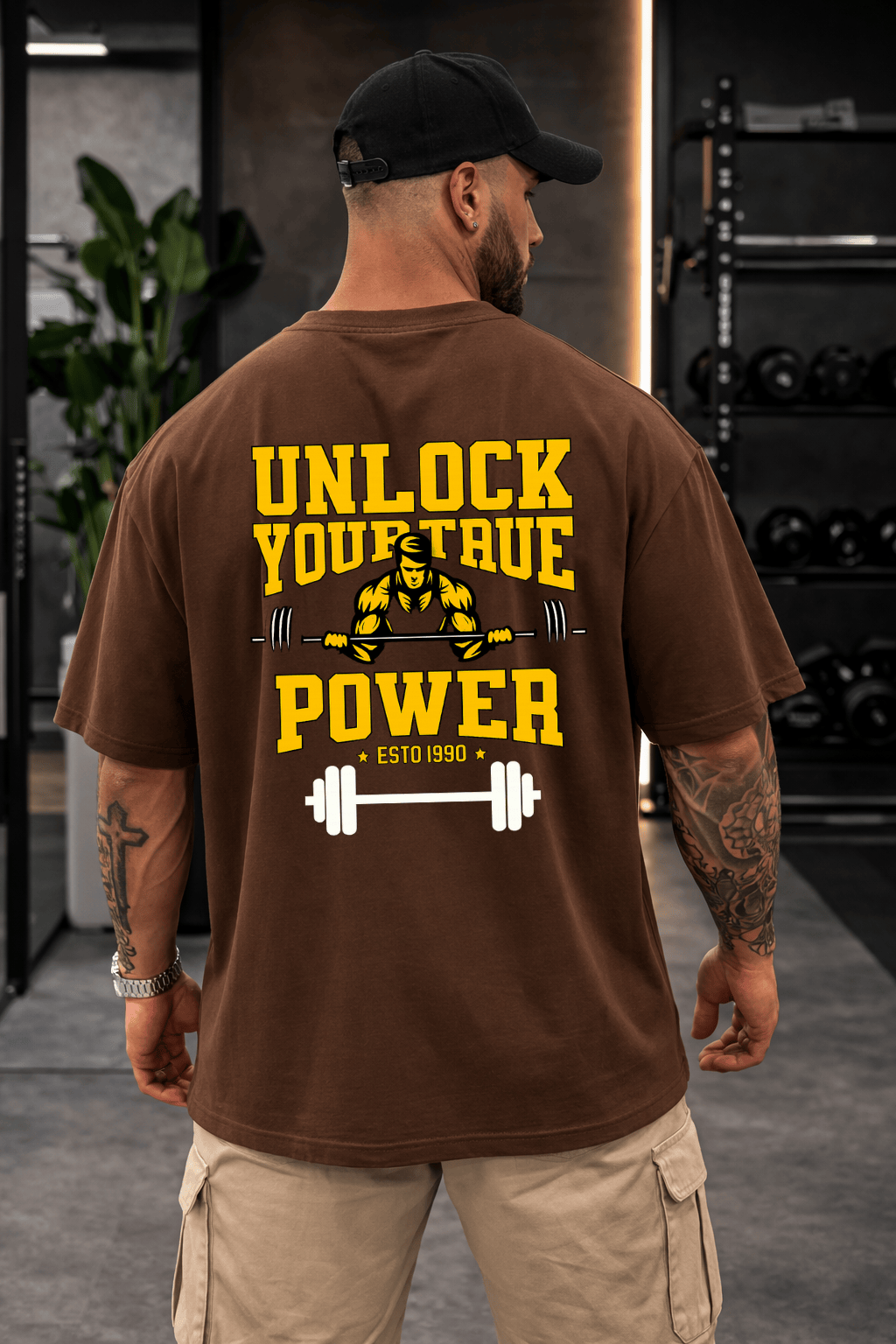 Camisetão Masculino Oversized - Unlock Your True Power