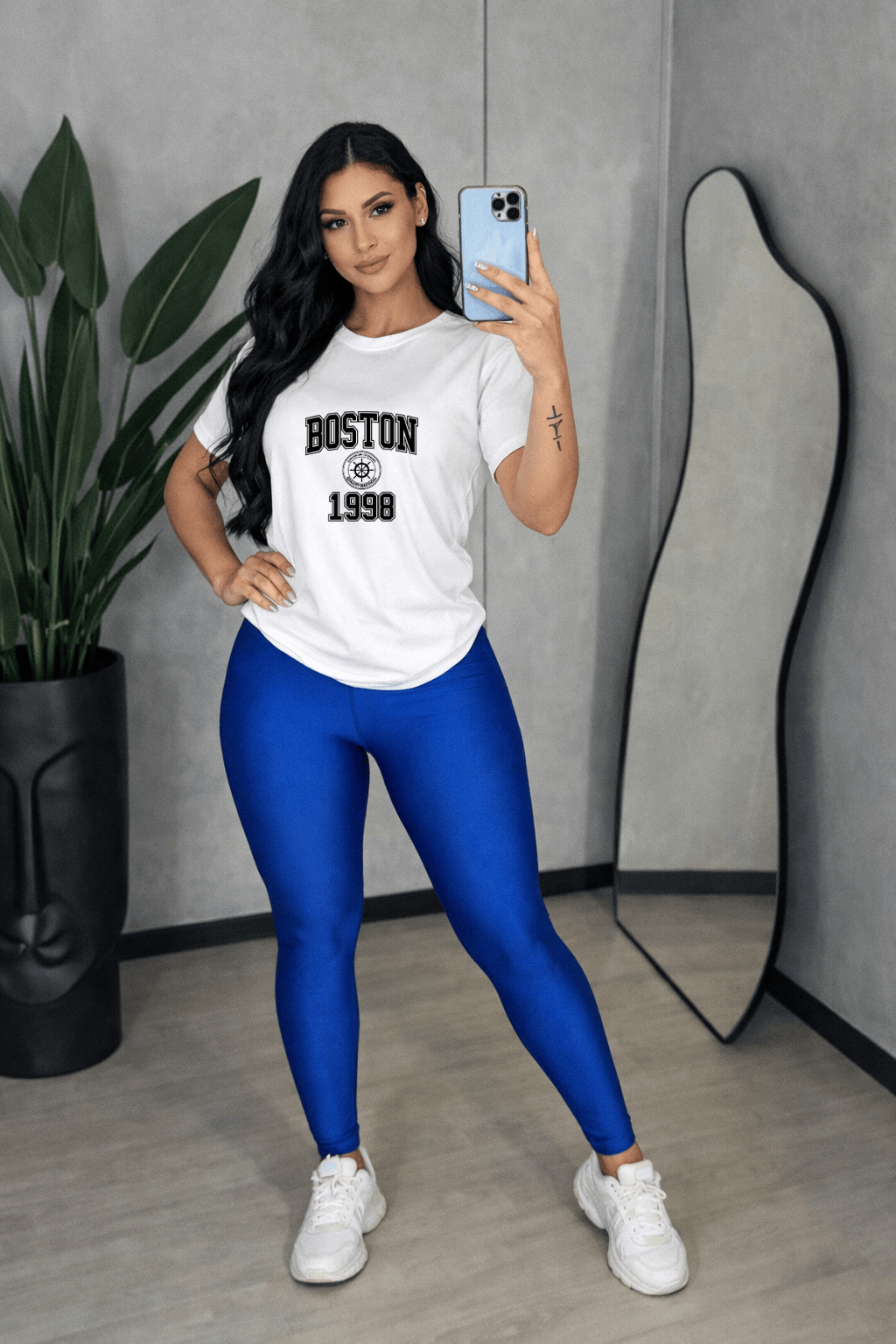 Camiseta Feminina Premium Manga Curta Tradicional   Boston 1998 | Streetwear Casual