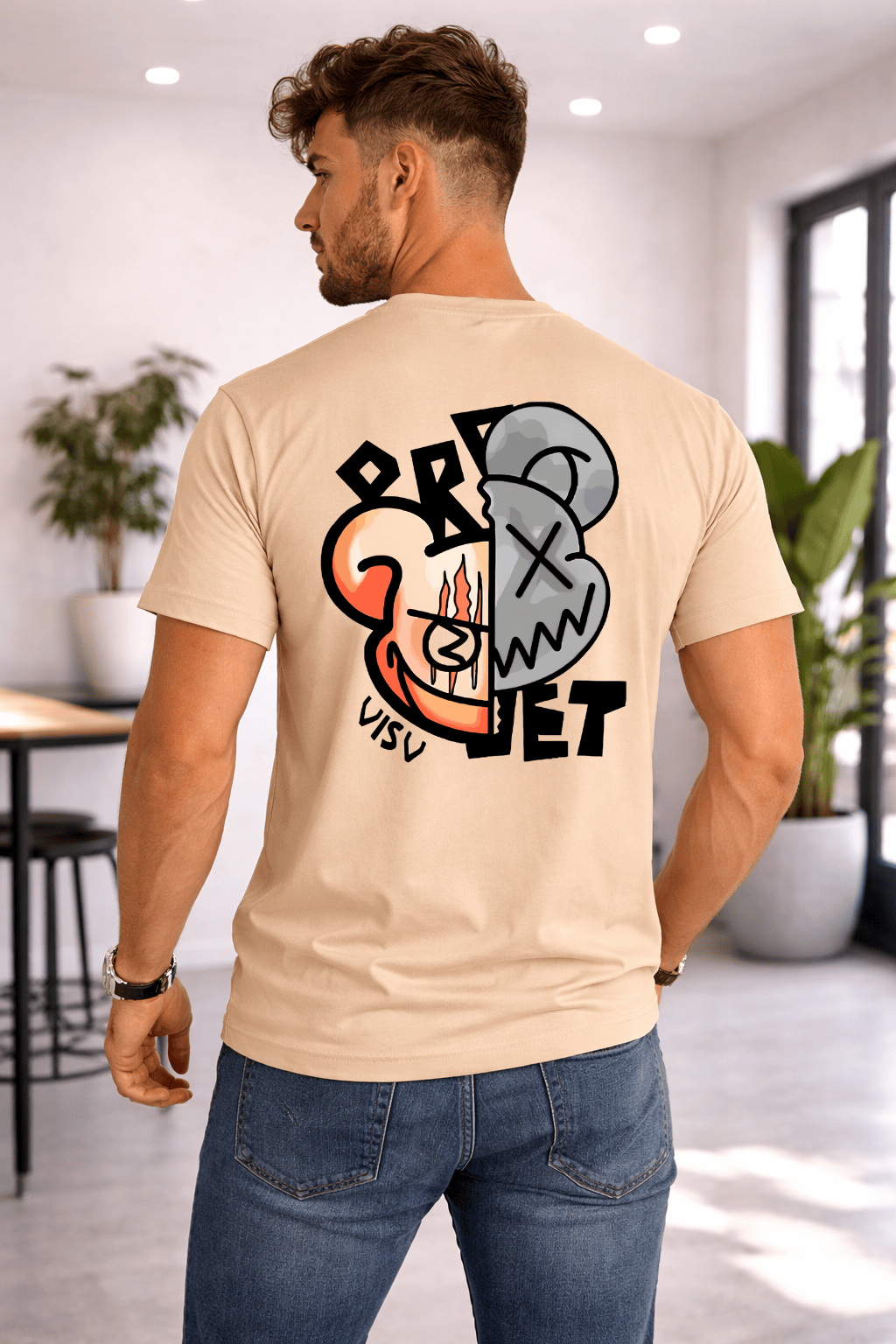 Camiseta Masculina Premium Manga Curta Tradicional  - Urso Bear