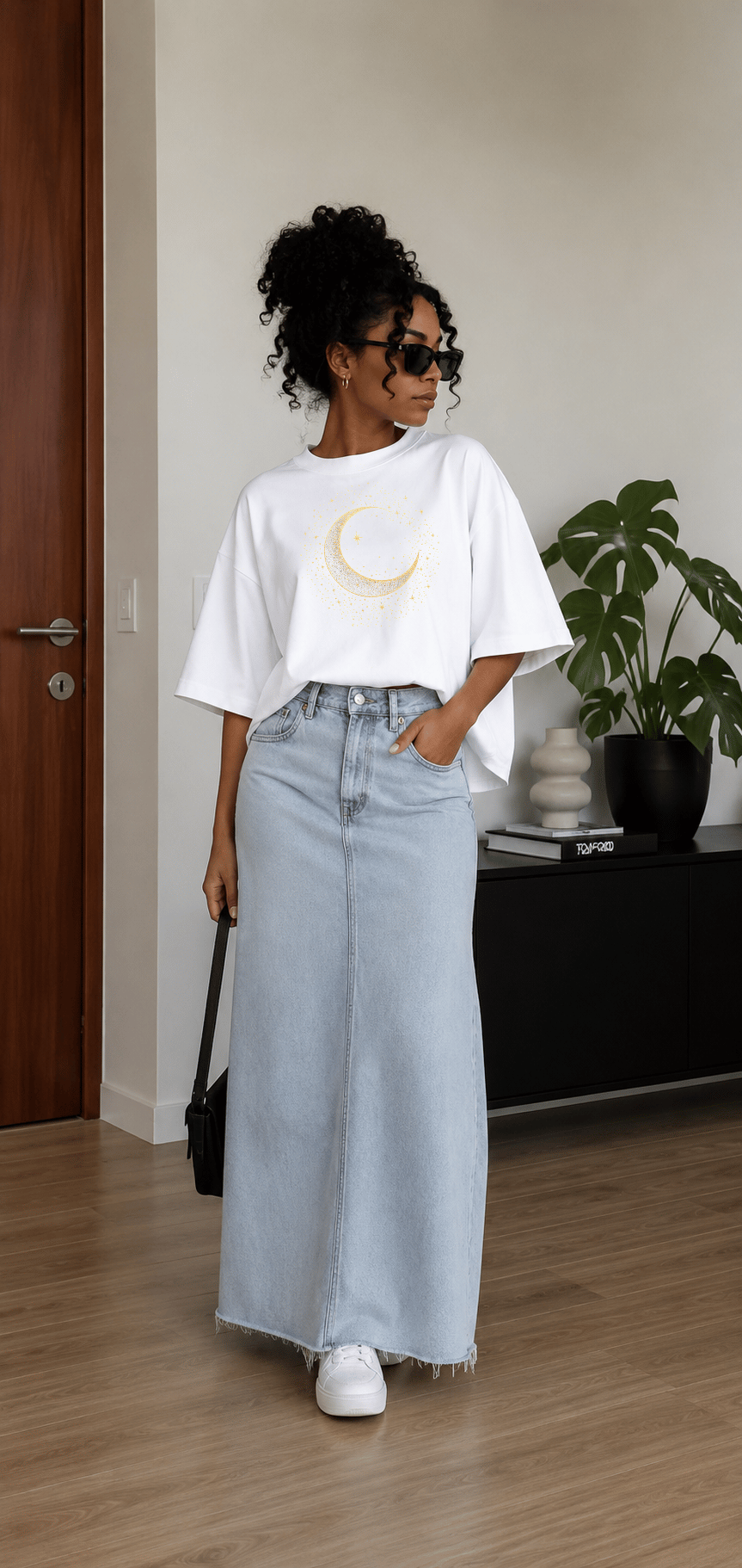 Camisetão Feminino Oversized Almayda - Golden Moon