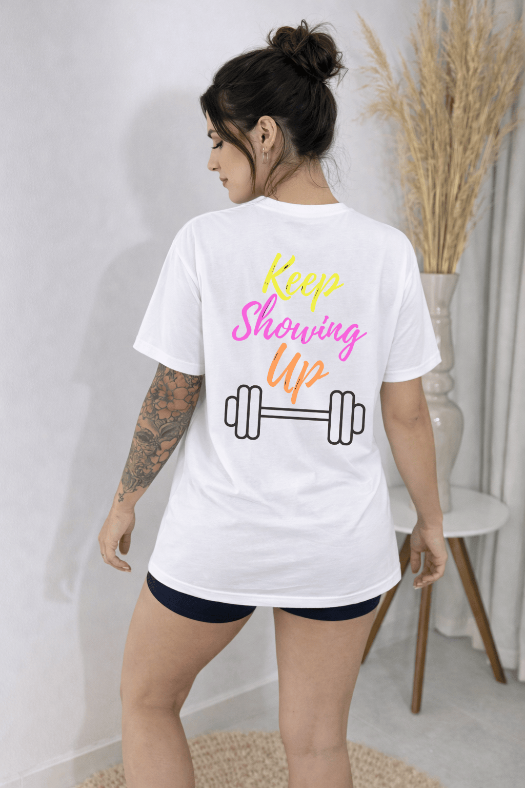 Camisetão Feminino Oversized - Keep Showing Up