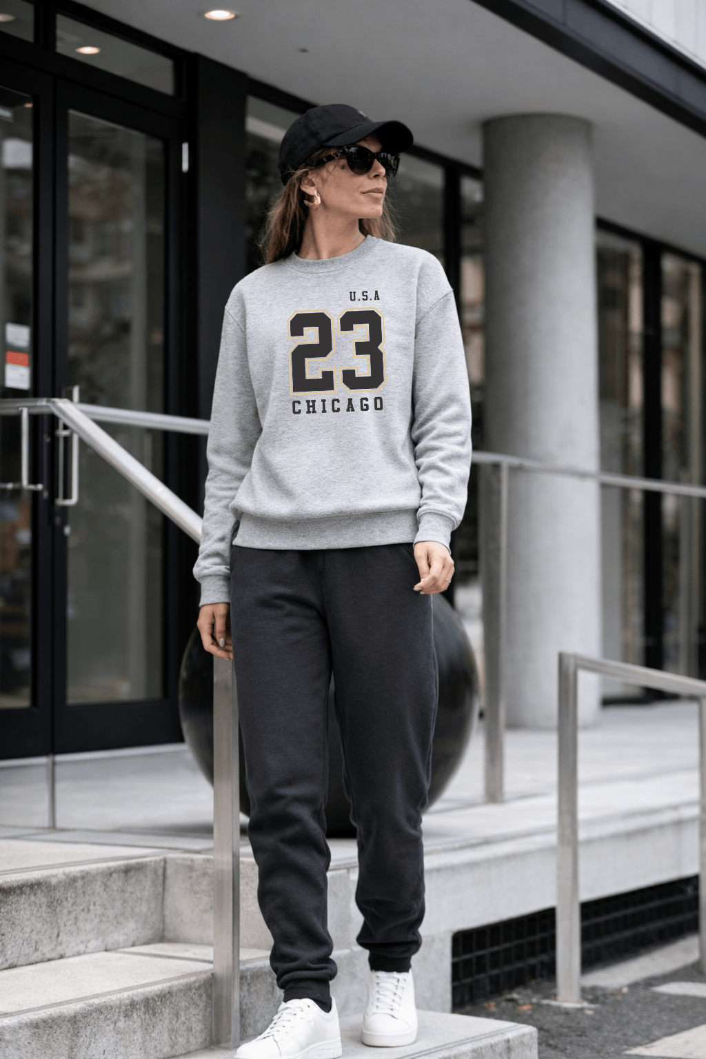 Moletom Feminino Careca - U.S.A 23