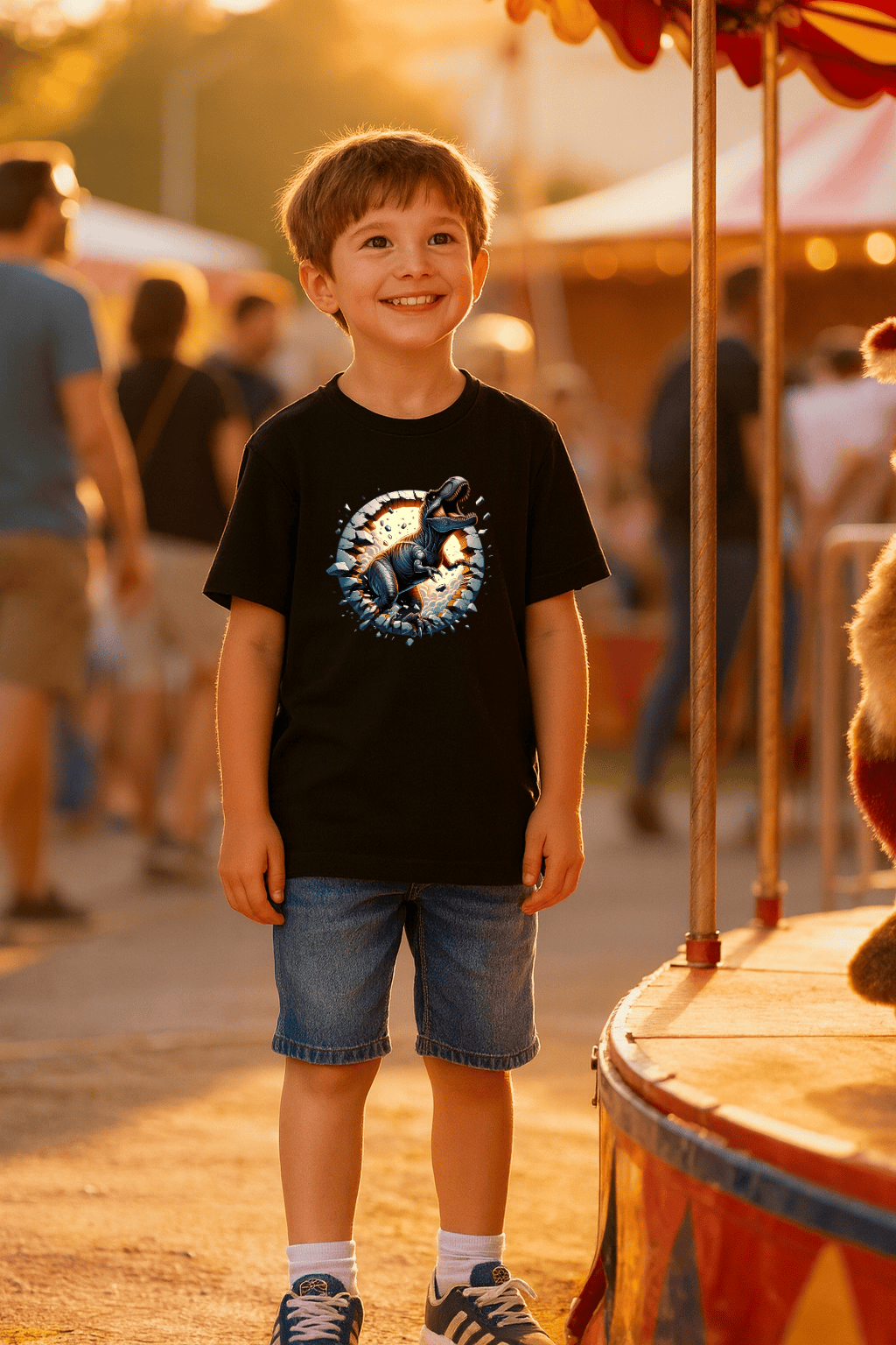 Camiseta Infantil Masculina - Dino Breakout