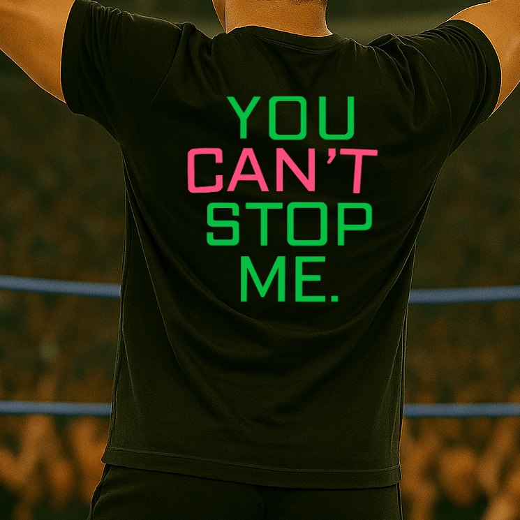 Camiseta Oversized Masculina “YOU CAN’T STOP ME.