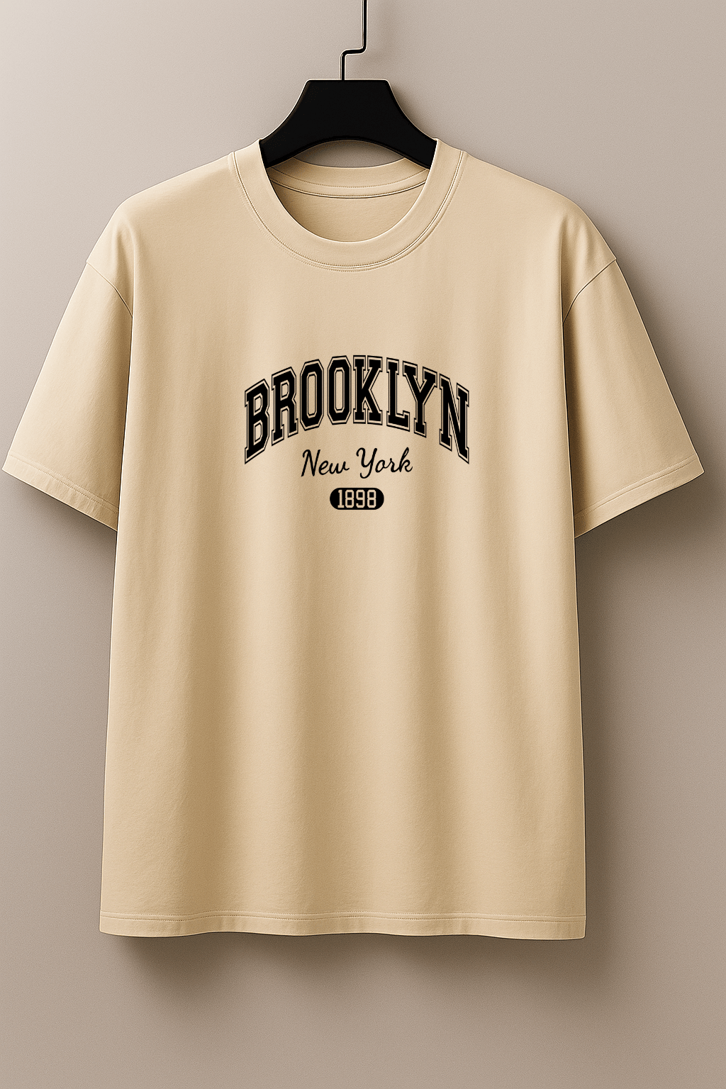 Camiseta Oversized Masculina | Estampa - Brooklyn Nova York