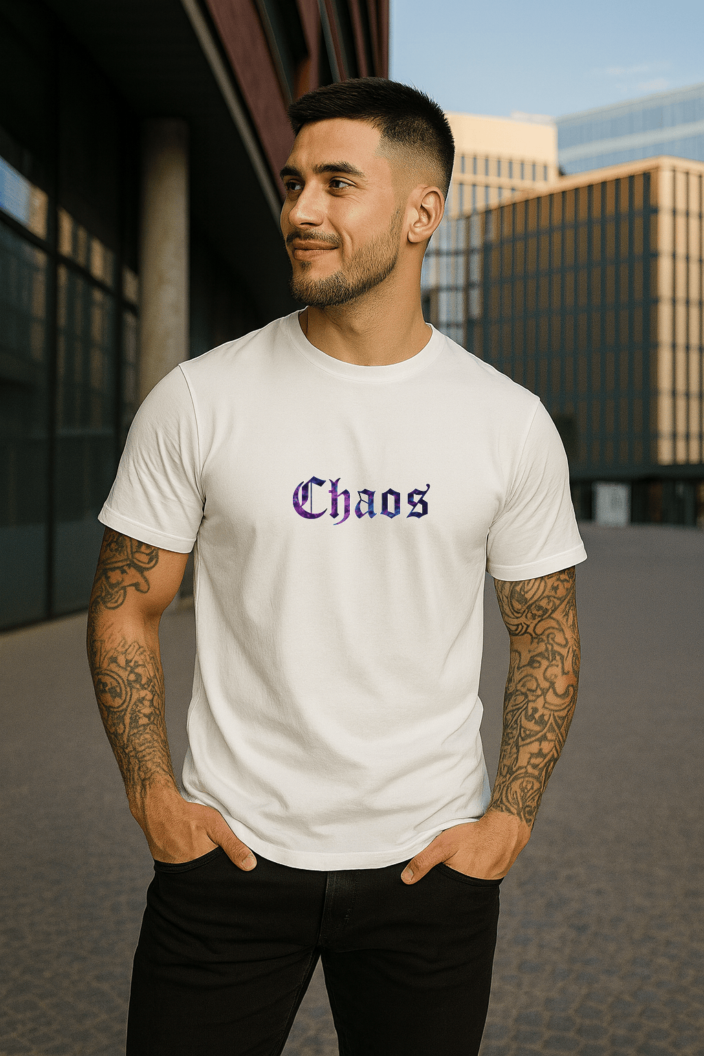 Camiseta Masculina Premium | Estampa - Chaos