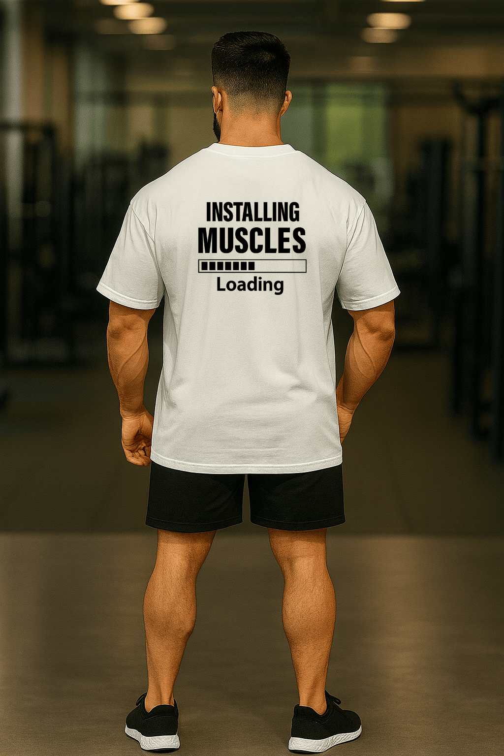 Camiseta Oversized Masculina - Installing Muscles