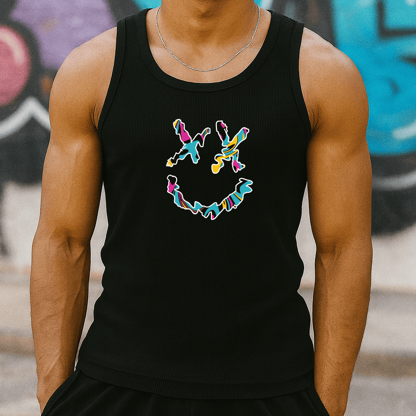 Camiseta Regata Masculina - Smiley | Streetwear Casual