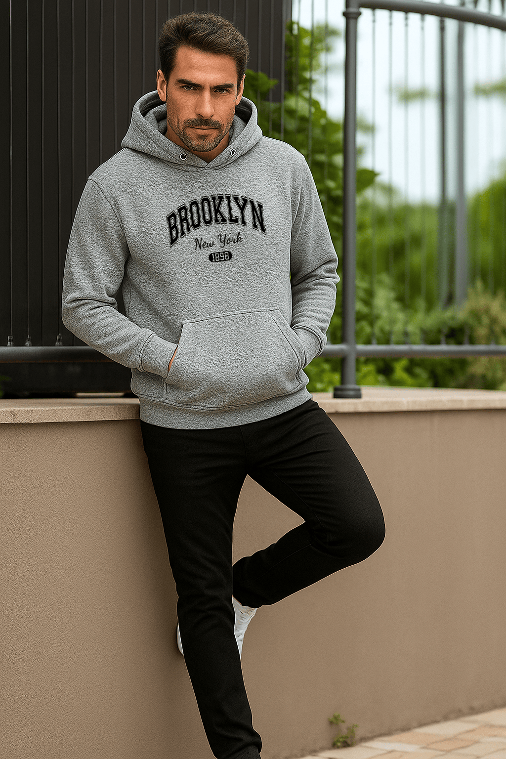 Moletom Masculino Canguru - BROOKLYN NEW YORK