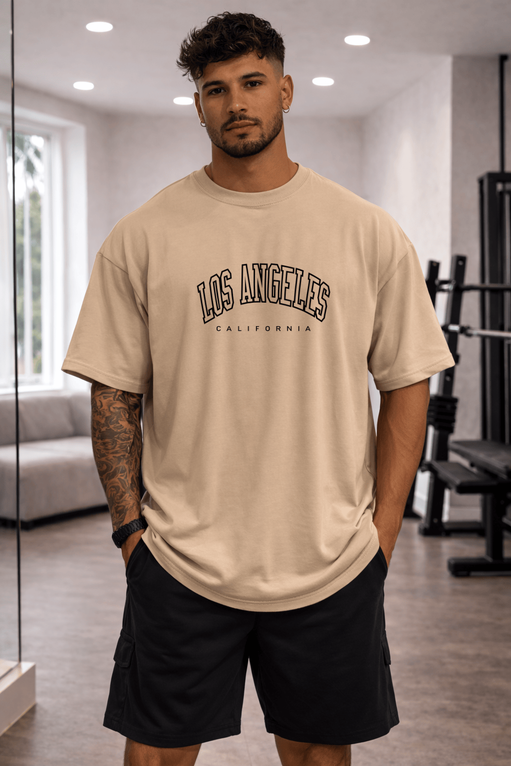 Camisetão Oversized Masculina | Estampa - Los Angeles California