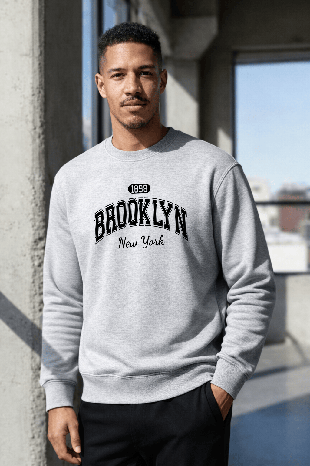 Moletom Masculino Careca - Brooklyn New York