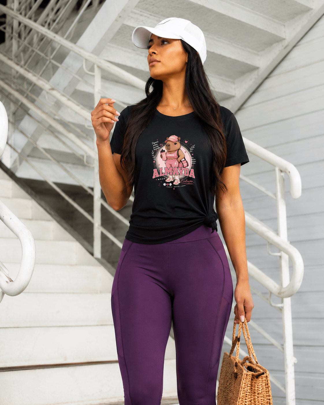 Camiseta Feminina Tradicional Manga Curta -  Almayda Cute But Strong