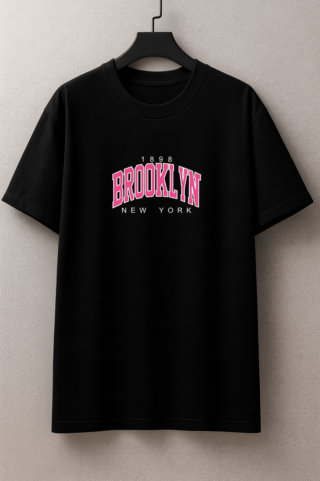 Camiseta Feminina | Estampa - Brooklyn New York Rosa