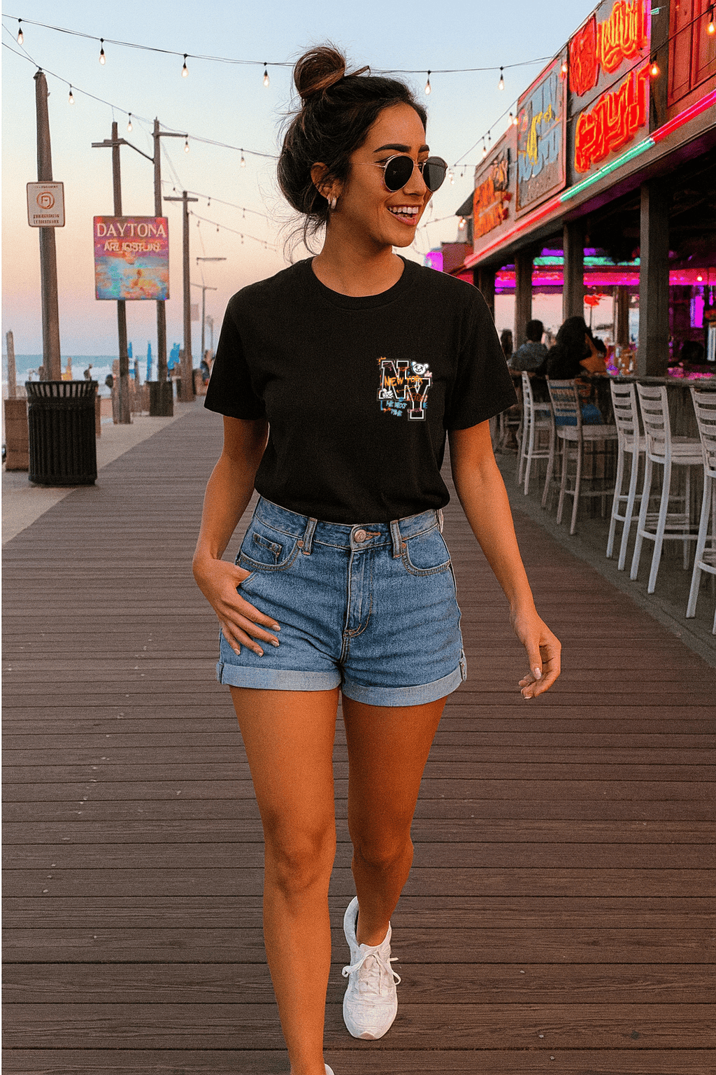 Camiseta Basica Feminina -  NY Graf