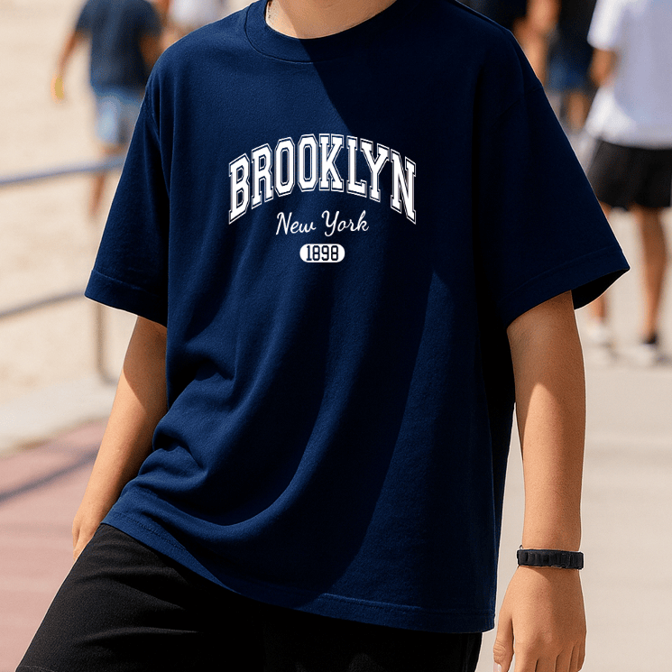 Camiseta Infantil Masculina - Brooklyn New York