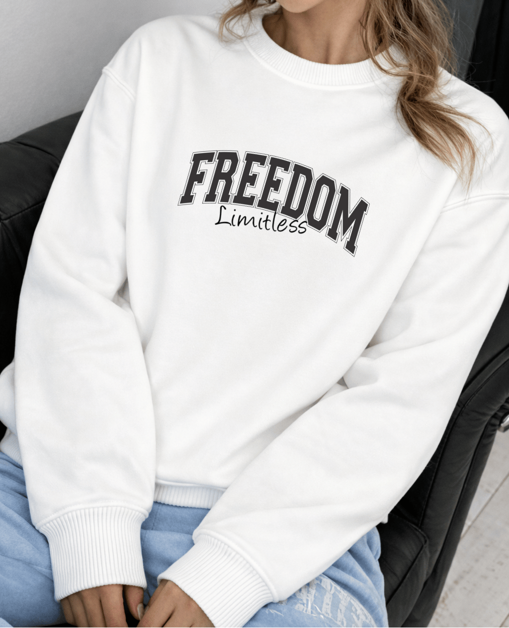 Moletom Feminino Careca - Freedom Limitless