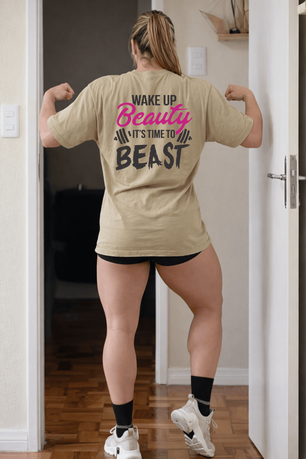 Camisetão Feminino Oversized - Wake Up Beauty It’s Time To Beast