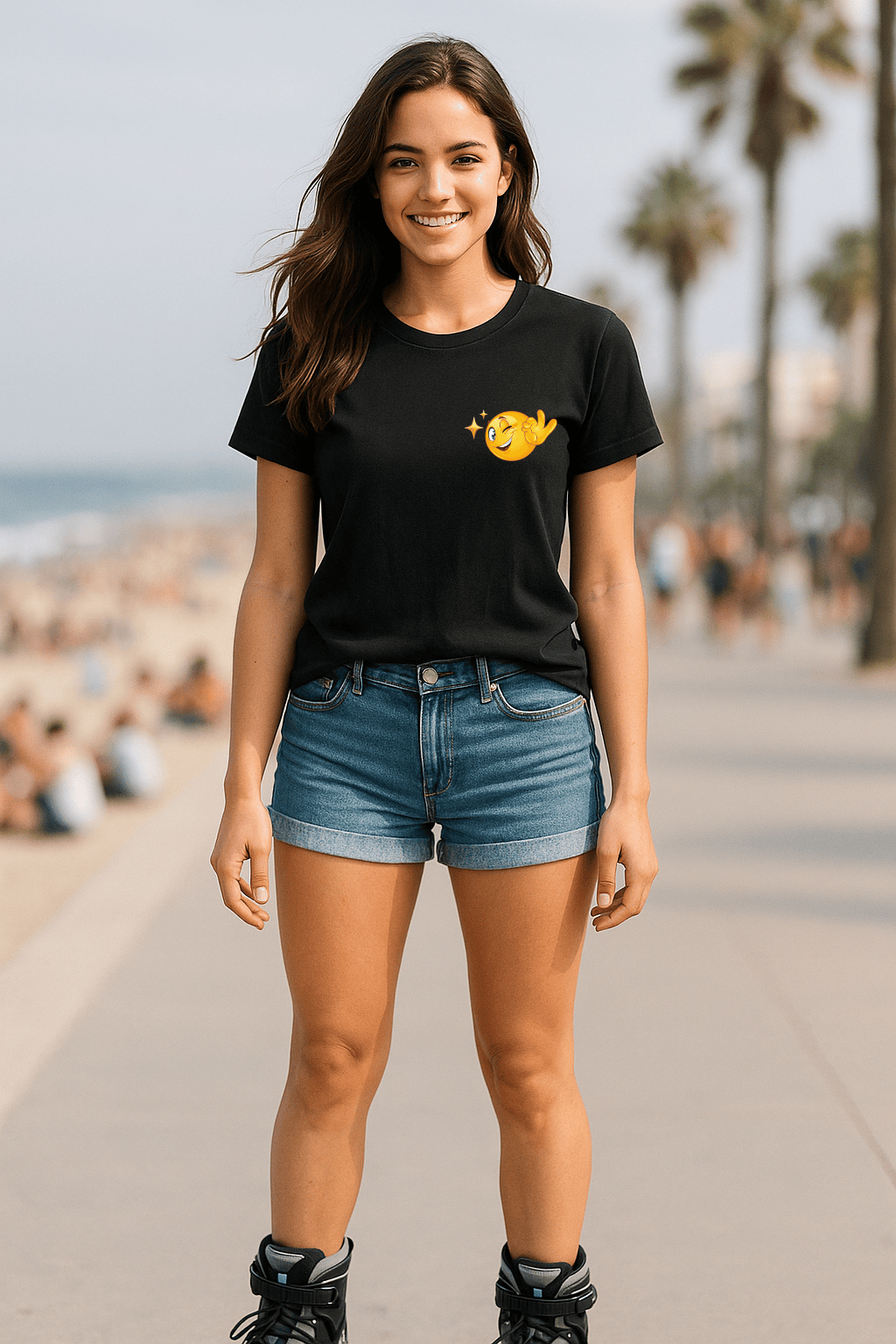 Camiseta Feminina | Estampa - Emoji Divertido