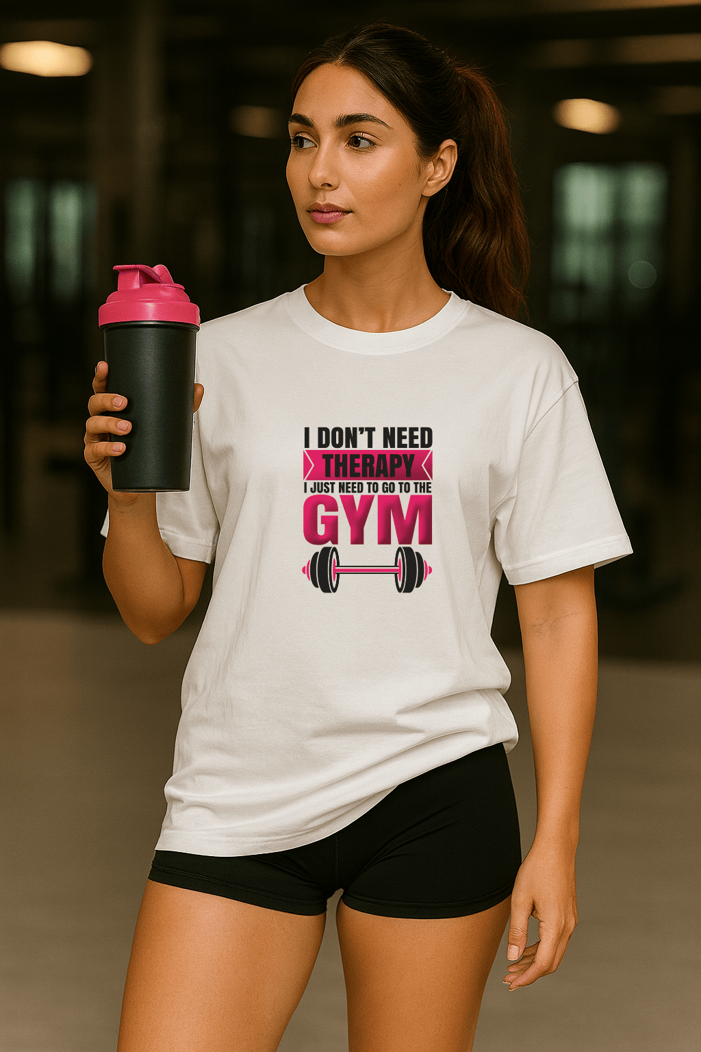 Camiseta Oversized Feminina | Estampa - Motivacional Gym