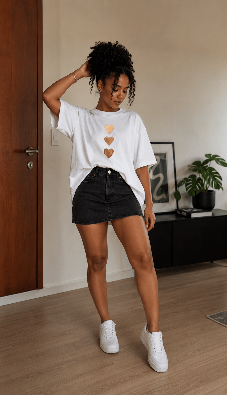 Camisetão Feminino Oversized Almayda - Golden Love Line