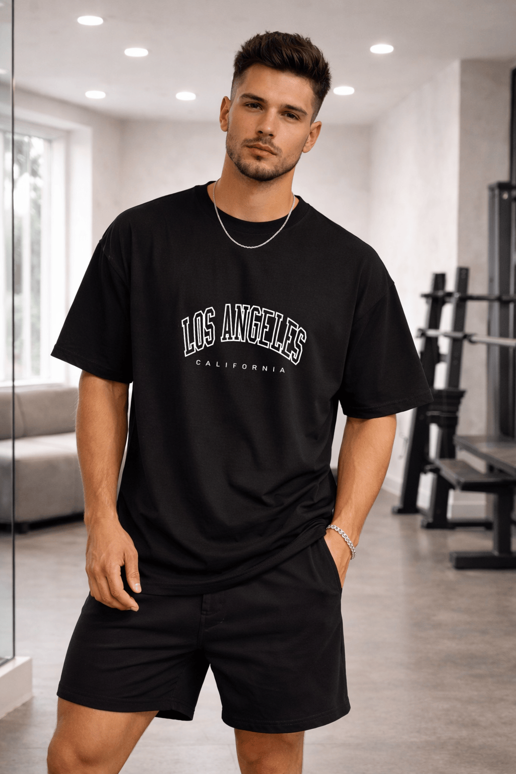 Camisetão Oversized Masculina | Estampa - Los Angeles California