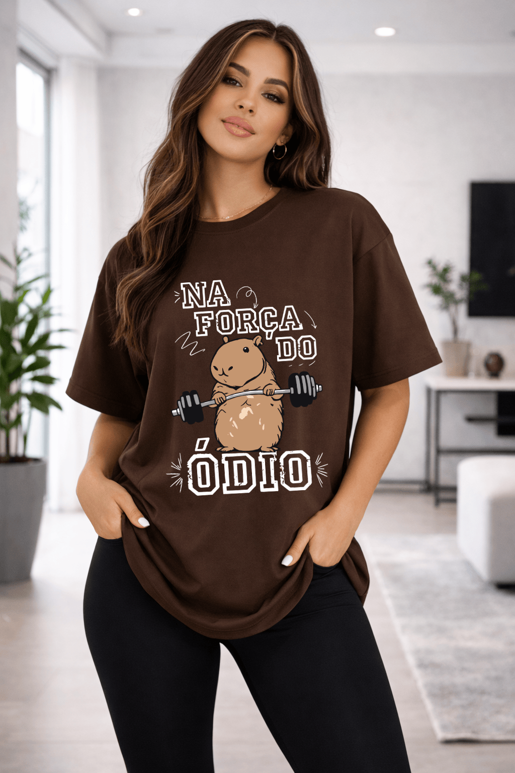 Camisetão Oversized Feminino Na Força do Ódio