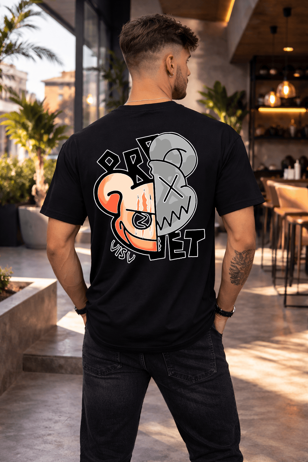 Camiseta Masculina Premium Manga Curta Tradicional  - Urso Bear