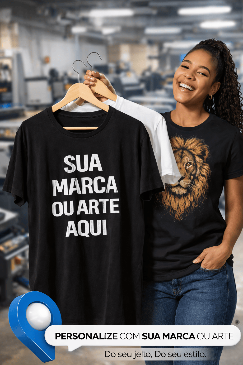 Camiseta Personalizada com Sua Marca ou Arte | Produção Premium 10 Peças