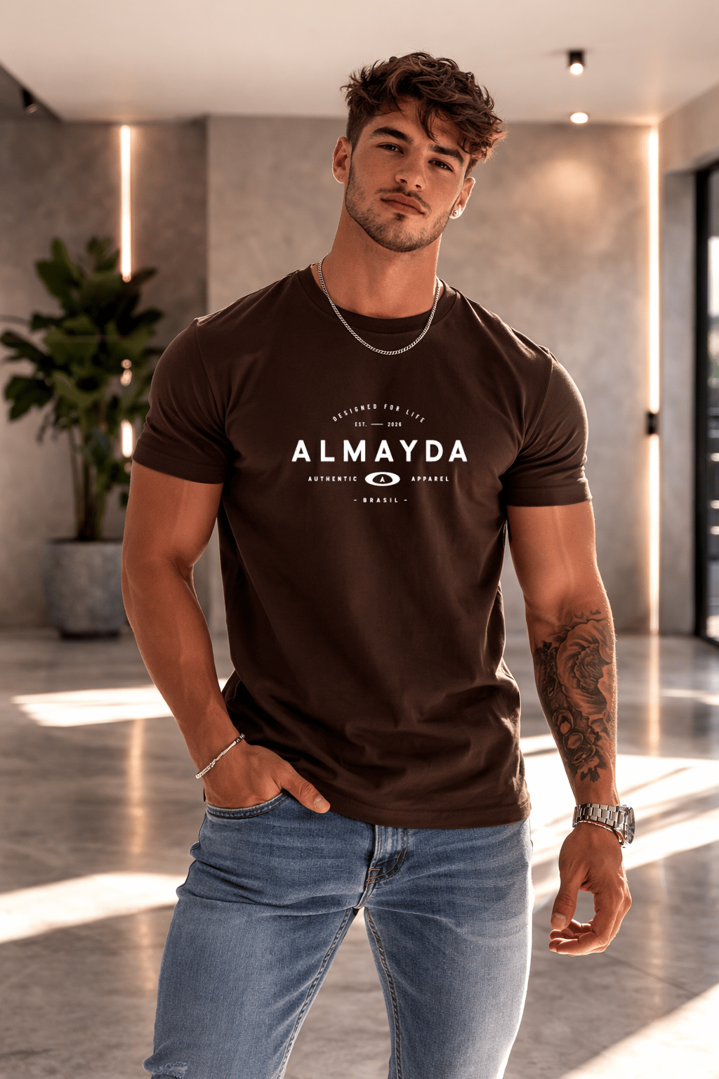Camiseta Masculina Premium Manga Curta - Lançamento Almayda Authentic Apparel