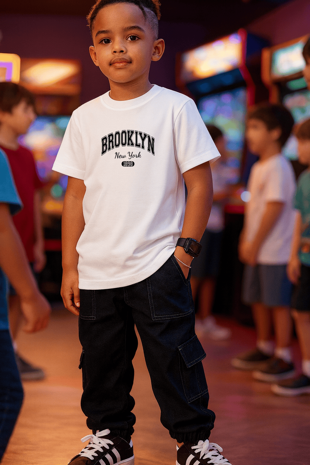 Camiseta Infantil Masculina - Brooklyn New York