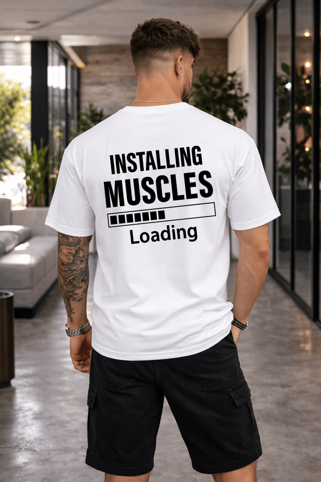Camisetão Oversized Masculina - Installing Muscles