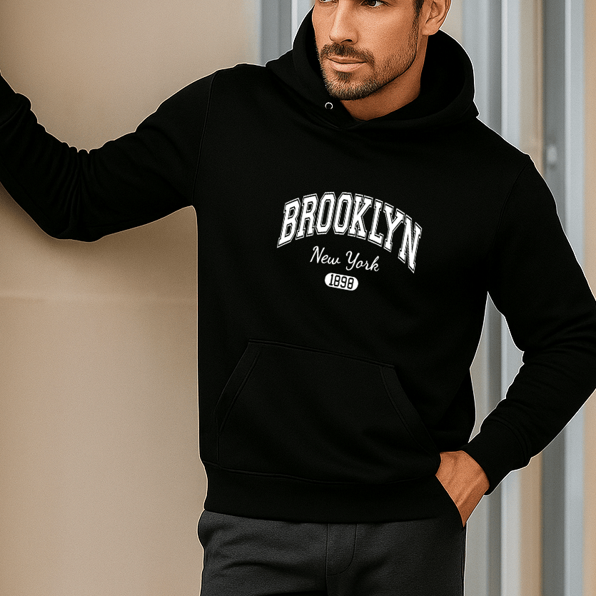 Moletom Masculino Canguru - BROOKLYN NEW YORK