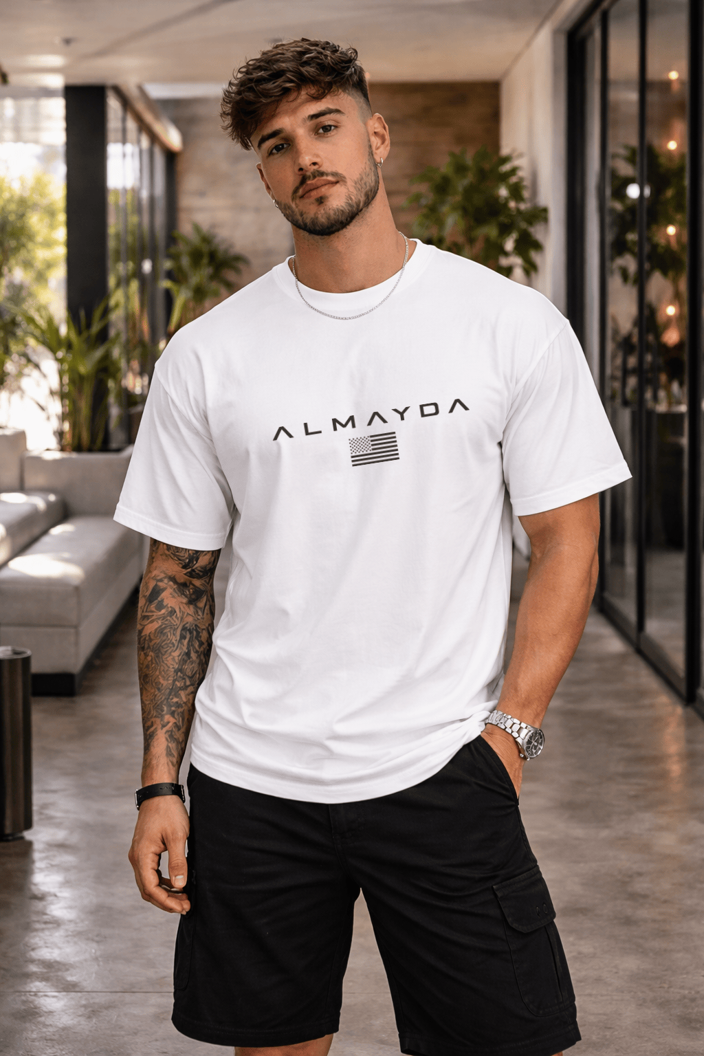 Camisetão Oversized Masculino - Almayda Signature Flag