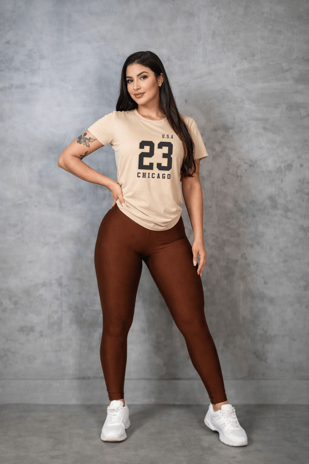 Camiseta Premium Manga Curta Tradicional  Feminina | U.S.A 23 Chicago