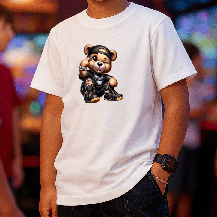 Camiseta Infantil Masculina - Cool Bear Street