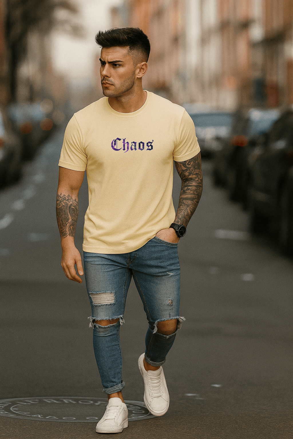 Camiseta Masculina Premium | Estampa - Chaos