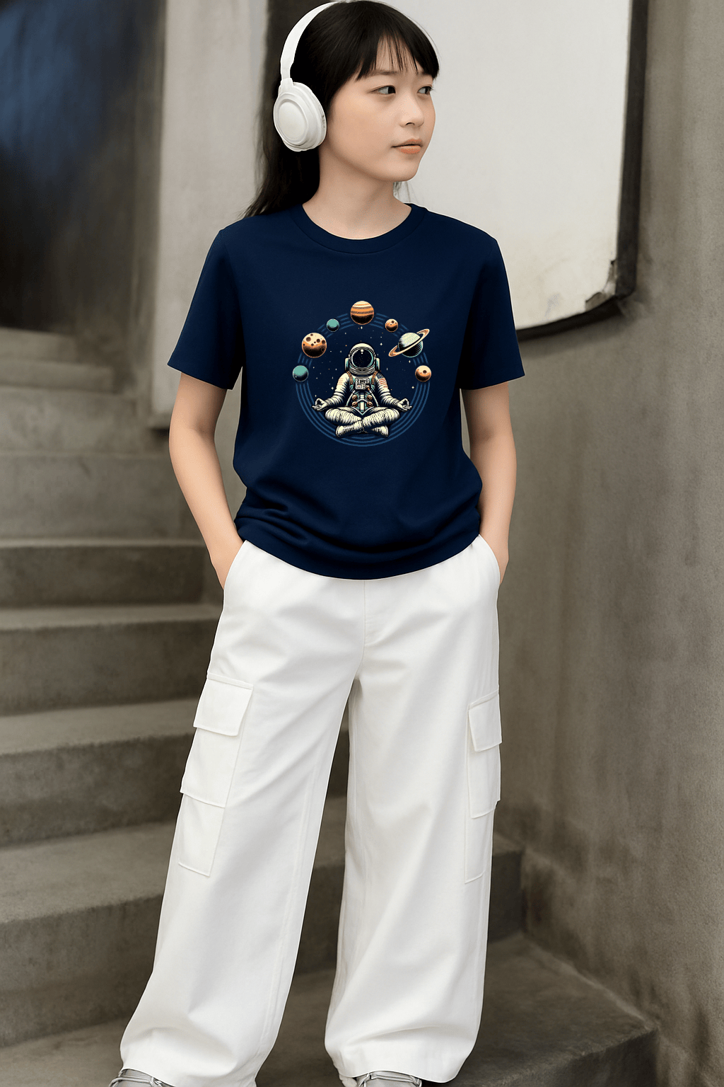 Camiseta Infantil Feminina - Space