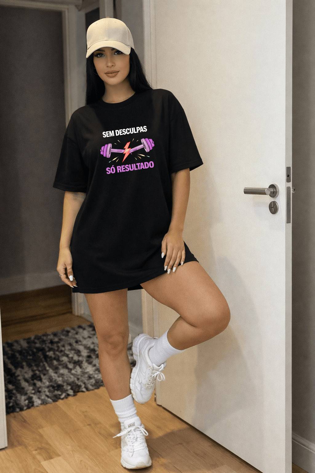 Camisetão Feminino Oversized - Sem Desculpas