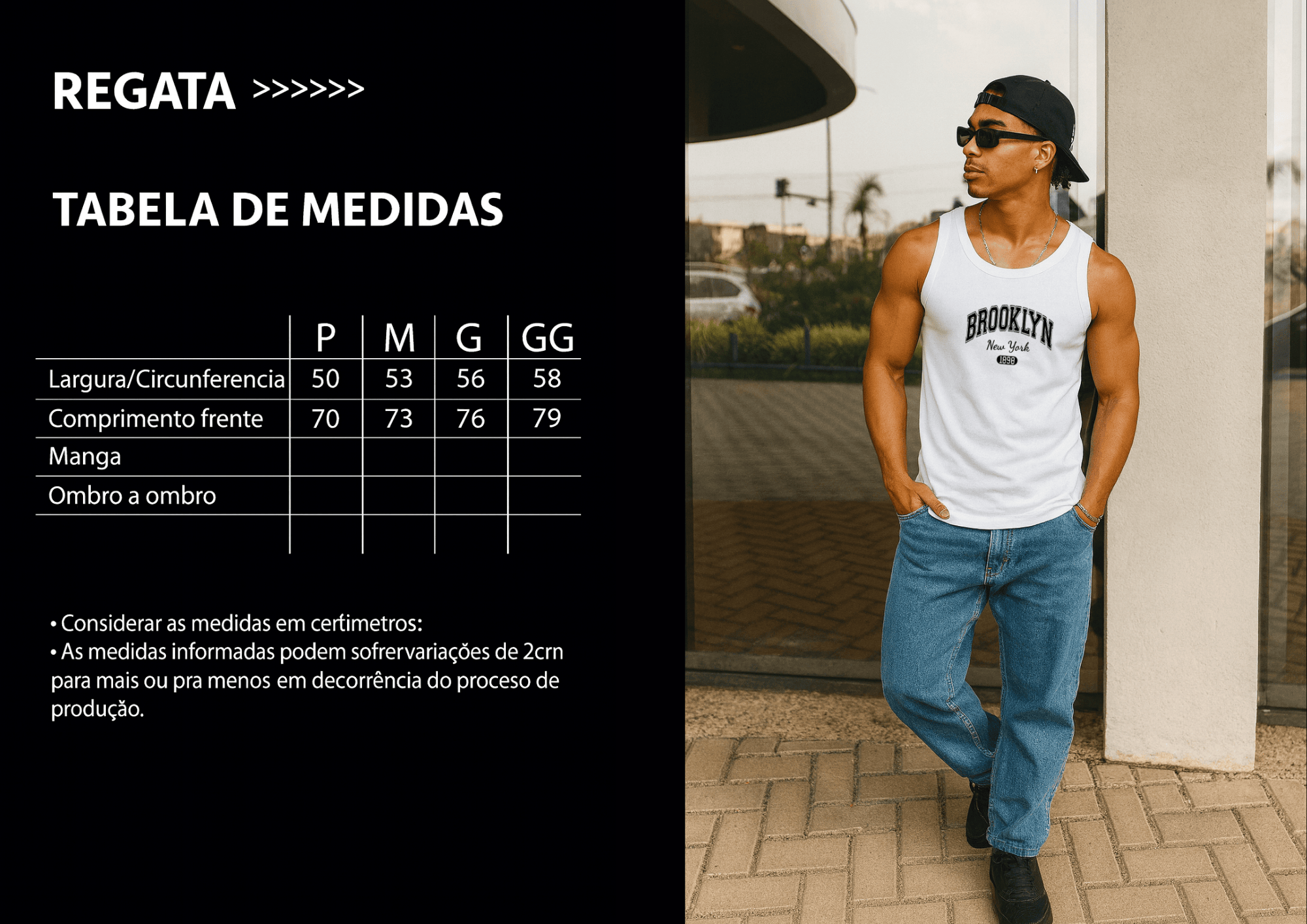 Camiseta Regata Masculina - Brooklyn