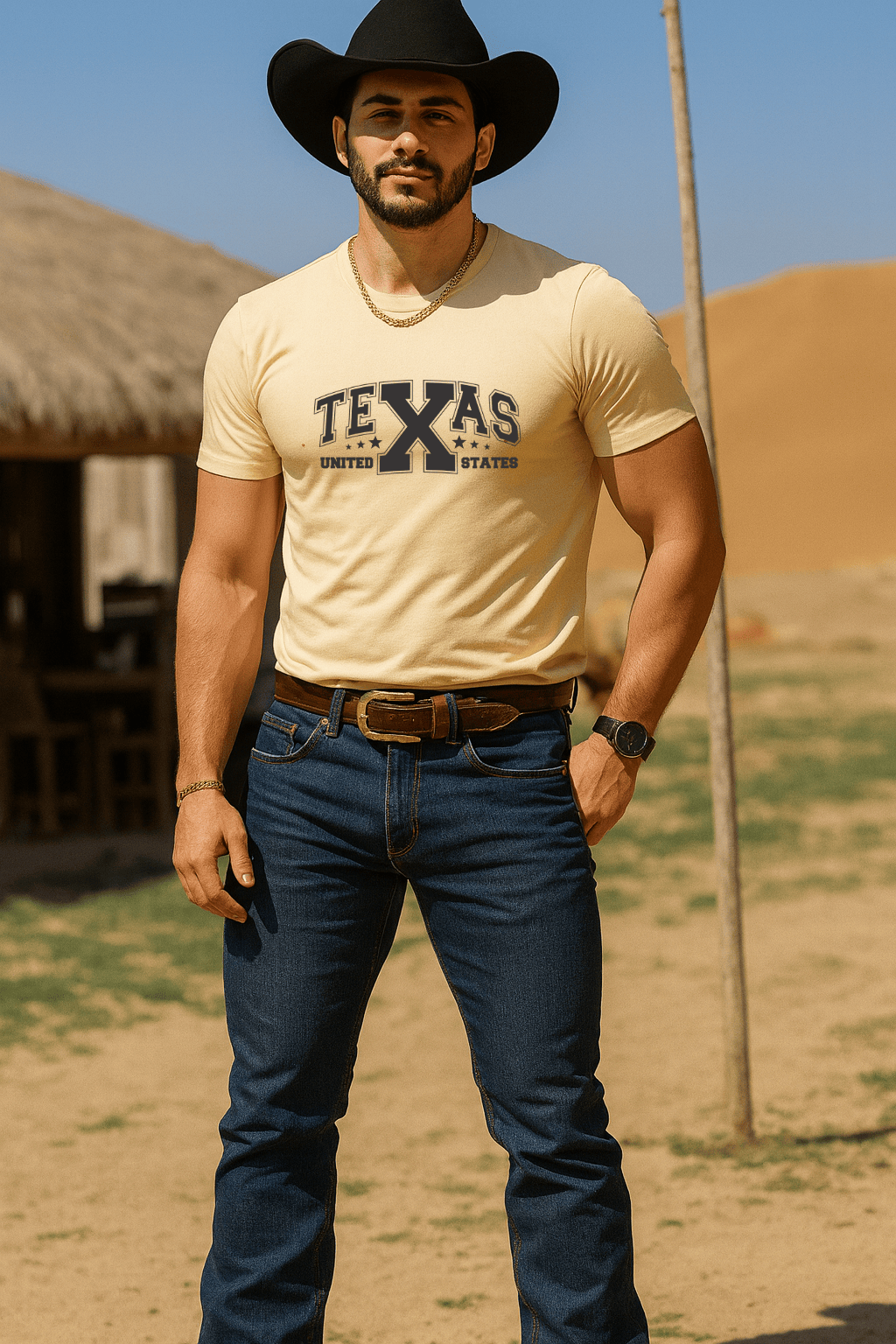 Camiseta Masculina Premium Texas United States
